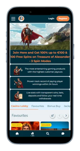 Alexander Casino Mobile App