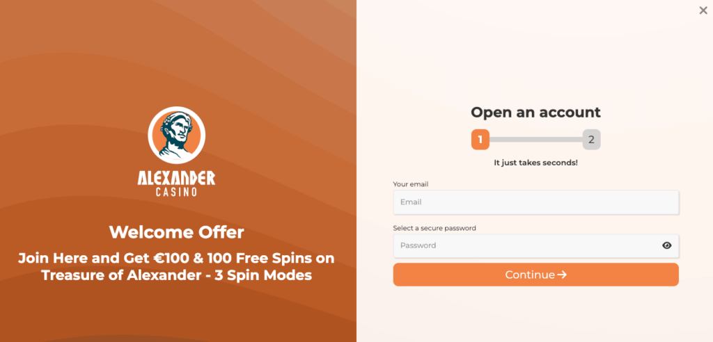 Alexander Casino Login